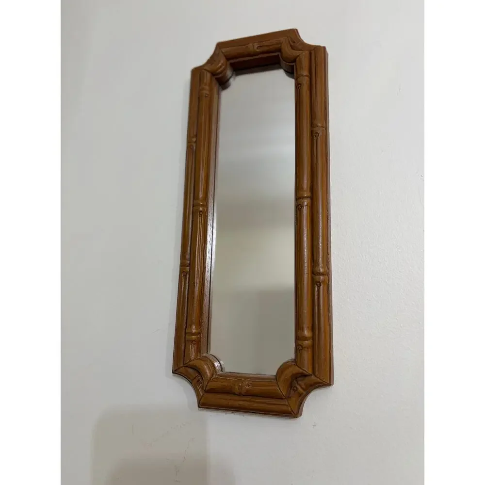 Vintage Home Interior HOMCO Bamboo Looking Rectangle 13 7/8 x 5 1/2